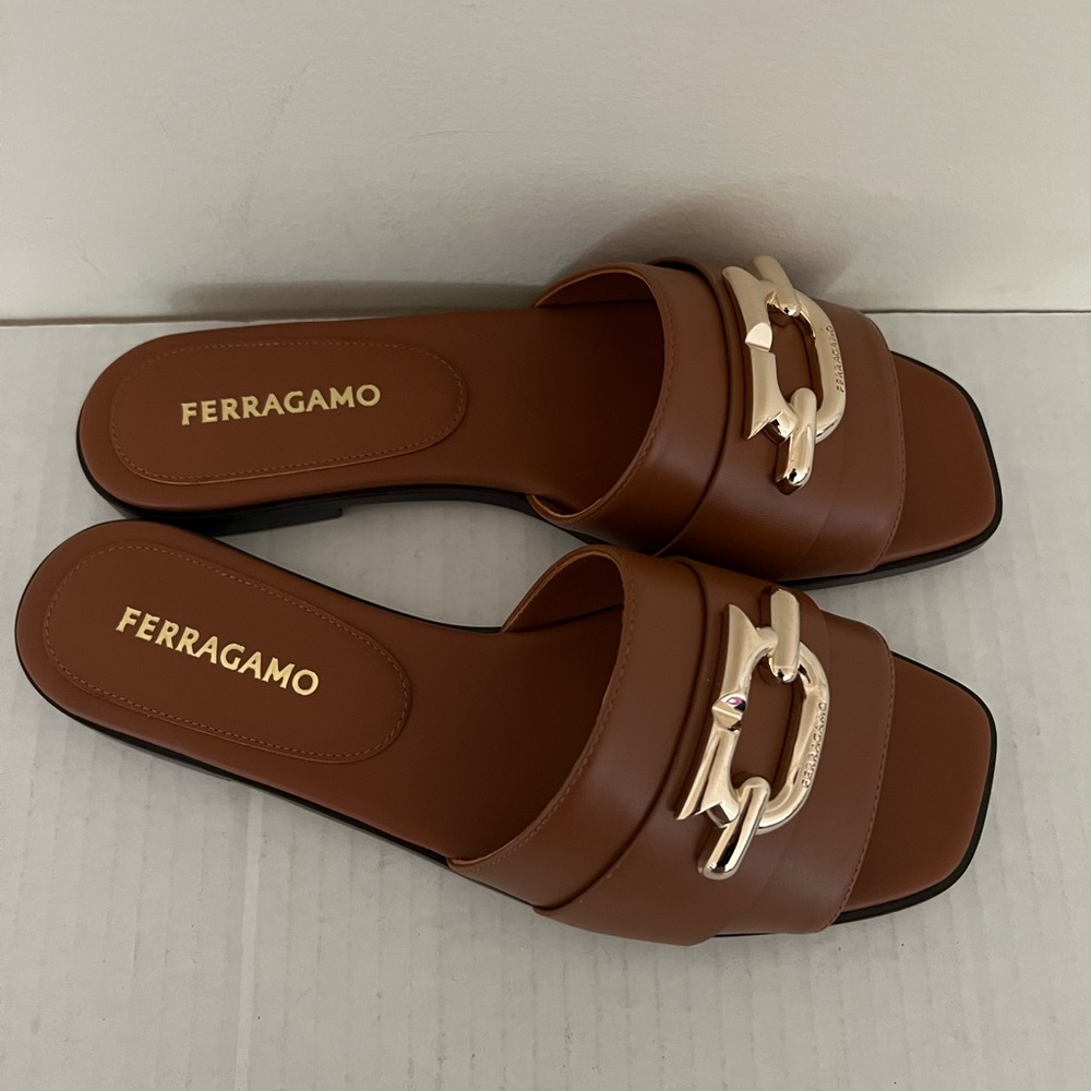 Ferragamo Priscilla Slip On Slide Sandals - Picture 5 of 16